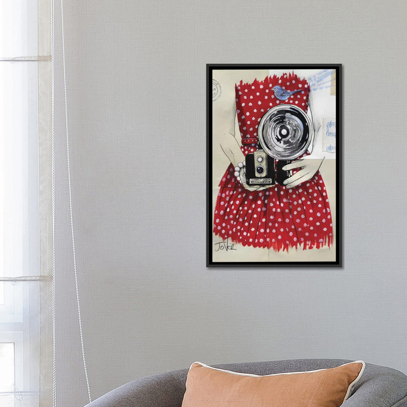 « flash », reproduction d’art sur toile tendue, H 26 po x l 18 po x P 1,5 po, Toile avec cadre noir, Pas de tapis