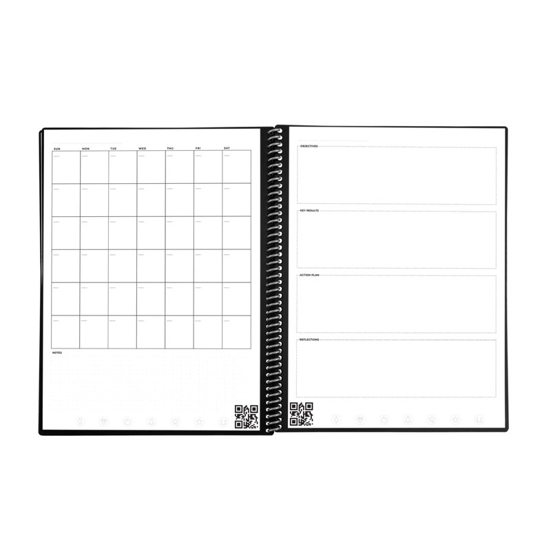 Rocketbook Fusion 42PG 8.5 X 11 Notebook Green, Red