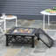 Square Steel Wood Burning Fire Pit