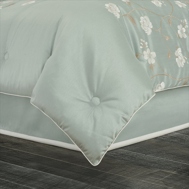 Ensemble d'édredon gris , Édredon pour grand lit + 2 taies décoratives sta