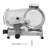 Meat Slicer, 340W Electric Deli Food Slicer with 10" SUS420 Stainless Steel Blade and Built-in Sharpening Stone, 0-0.6 inch Adjustable Thickness for Commercial and Home Use, Cut Meat and Cheese