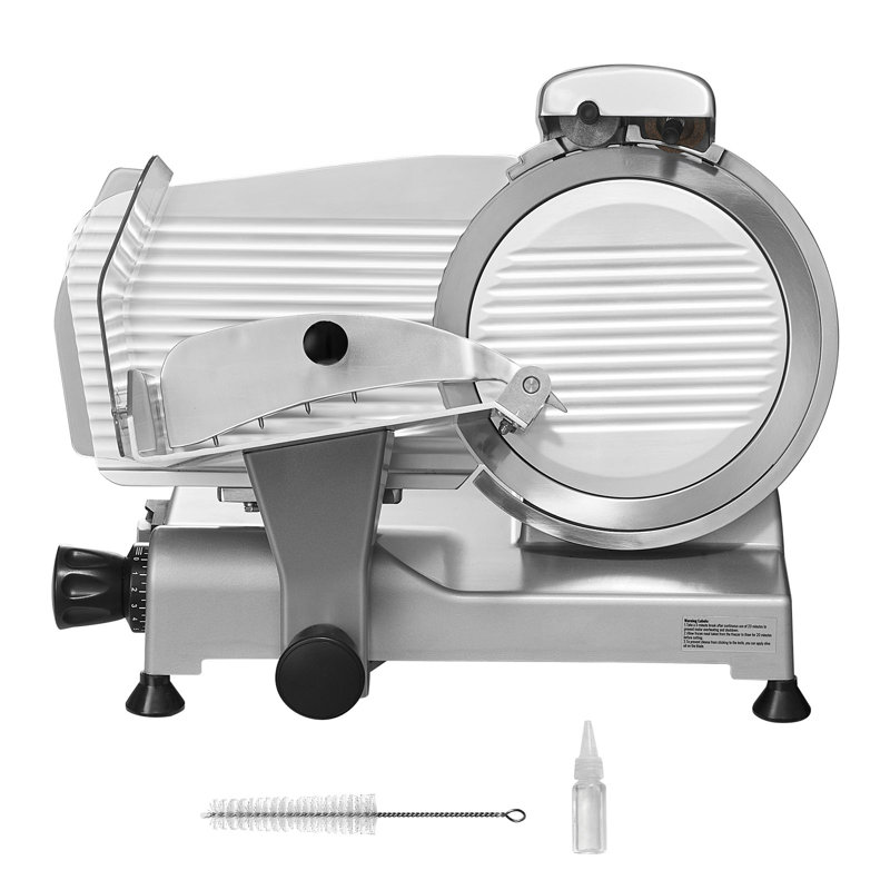 340W Electric Meat Slicer with Stainless Steel Blade and Blade Guard