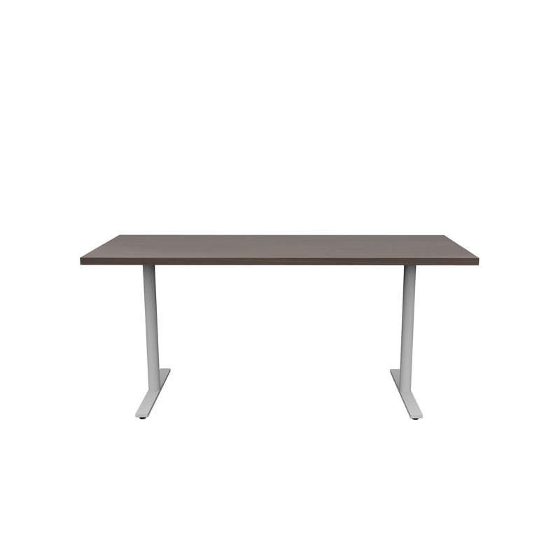 Jurni Rectangular Silver Steel and Laminate Table