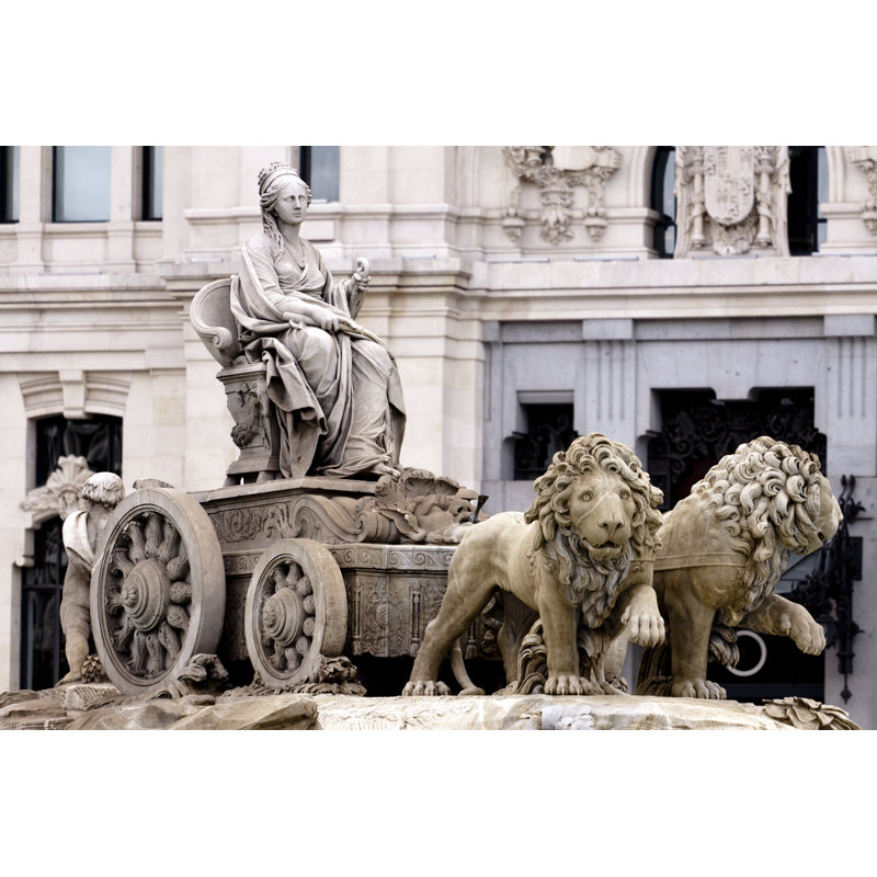 Cibeles Fountain - Wrapped Canvas Print, 30cm H x 46cm W