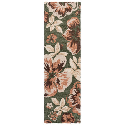 Jardin Hand Tufted Wool; Cotton Floral Indoor Rug
