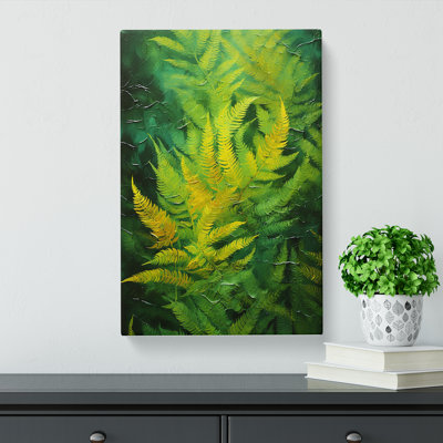 Fern Leaf Action No.2 - Wrapped Canvas Print