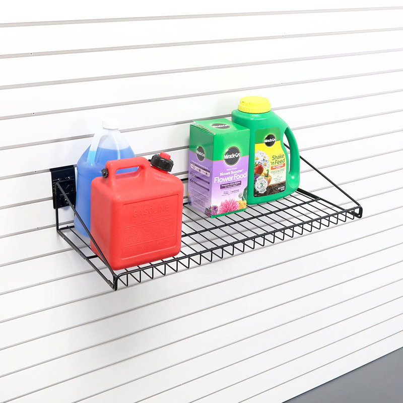 Steel Slatwall Slatwall / Pegboard Kit, Black