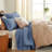 Bedsure Twin/Twin XL Lightweight Quilted Blanket - Breathable Basket Weave Quilt for Dorm Room & Home - AC-Friendly Summer Bedding for Bed & Sofa - Windward Blue-Soft Gift for Women & College Students, All Seasons-128731583-128731607