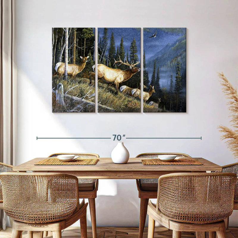 Brampt Eagle Mountain Fauna, 36" H x 57" W