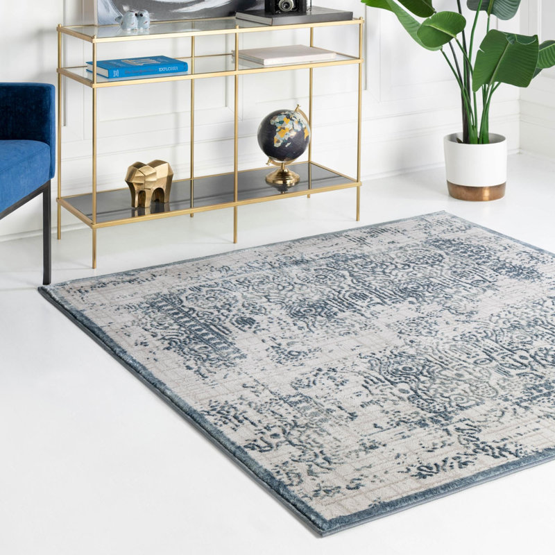 Alissa Abstract Indoor Rug, Square 5'3"