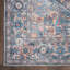 Tapis en polyester lavable à la machine Medallion en bleu clair / orange / gris-93874539