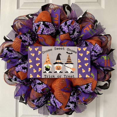Couronne d'Halloween gnome