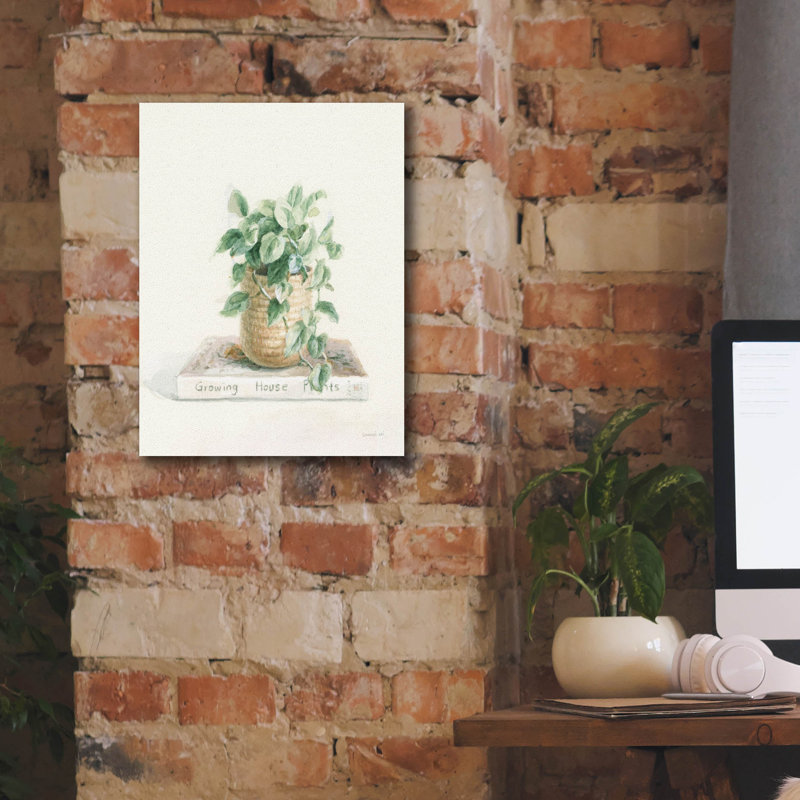 «Grown At Home 2 Cream» par Danhui Nai, art mural sur toile, H 16 po x l 12 po x P 0,75 po