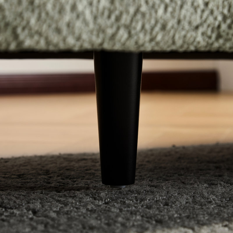 3 boucles avec un design ondulé de 83 pouces pour les salons, les chambres à coucher et les bureaux d'appartements, matériau de surface, coussins de siège moelleux, tissu parfait, épaissi