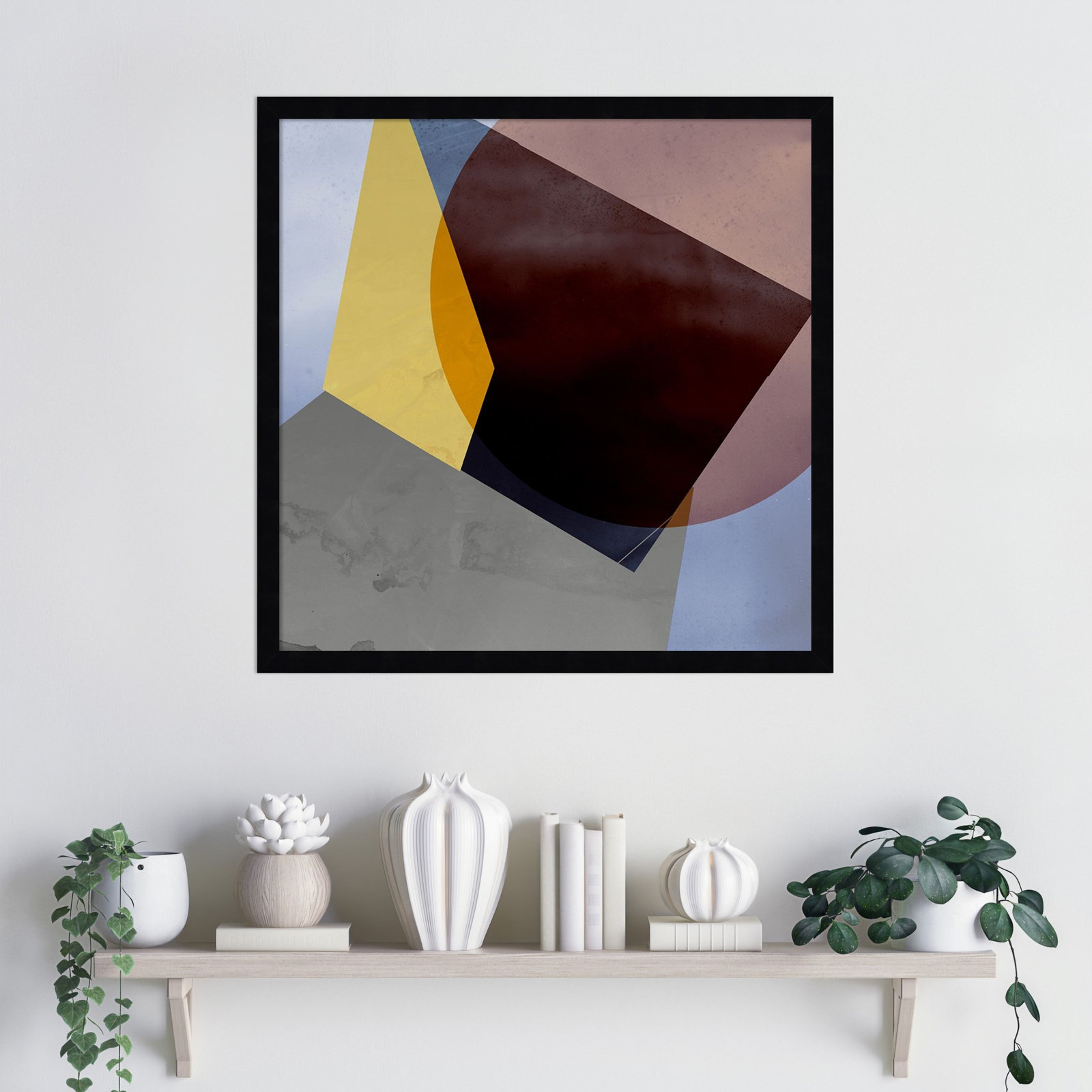 Flagler "Essentially Minimal II" Print, 21" H x 21" W, Black
