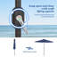 Parasol de table d'extérieur résistant aux intempéries 9 pi 9 pi pour bord de piscine-1356488290
