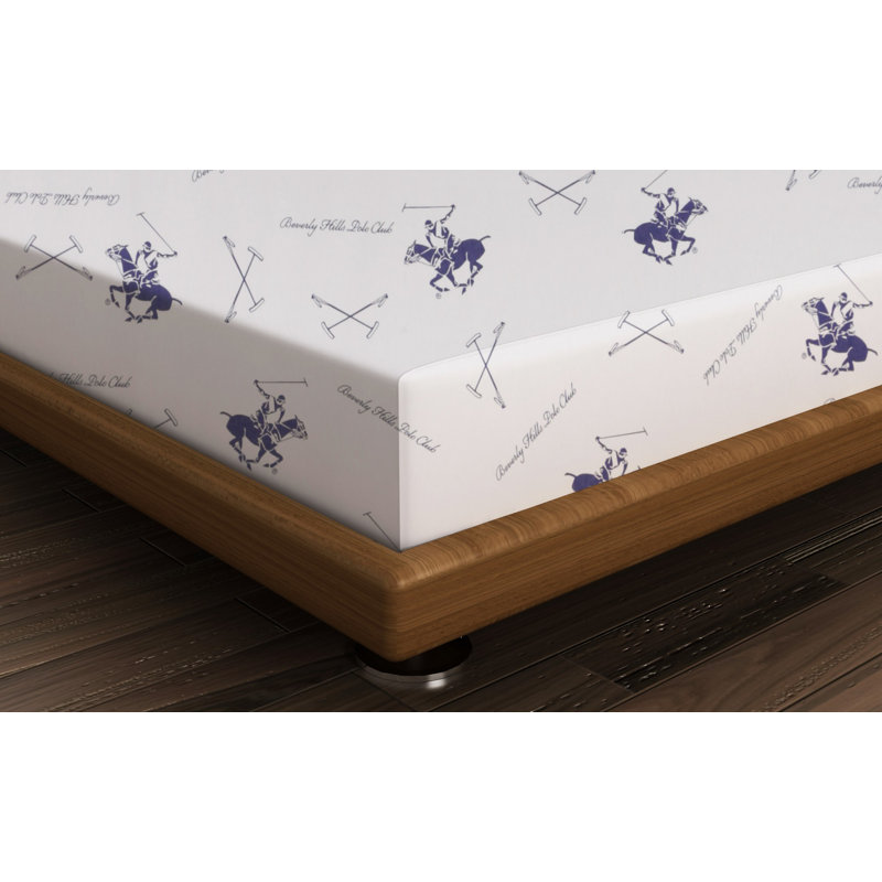 Drap 100% coton, Drap plat de 71 po x 94 po, Blanc / bleu