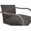 Chaise de salle à manger d'extérieur 2 pièces, structure peinte à la main, siège en coton lavé à l'eau pour le jardin, la cour et la piscine