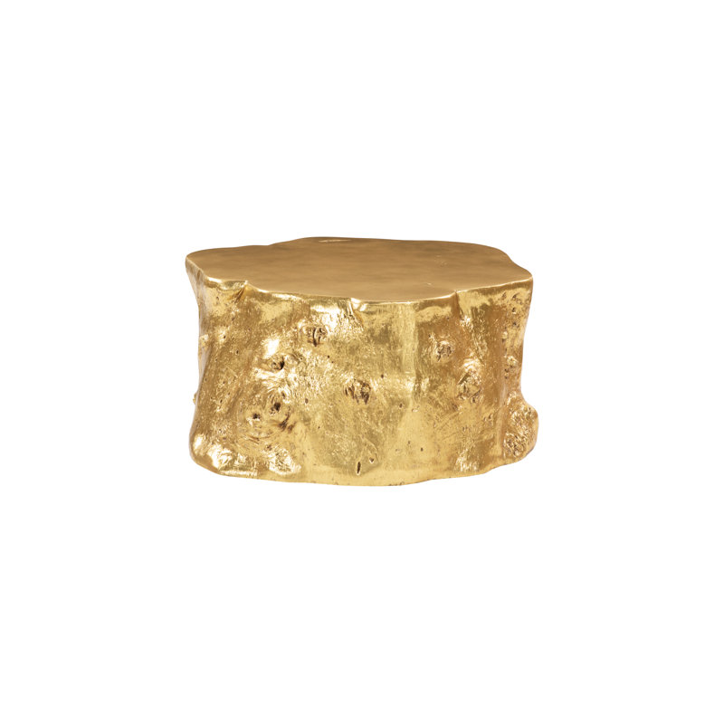 Log Coffee Table, Gold