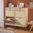 Boho Natural Rattan Shoe Storage Cabinet
