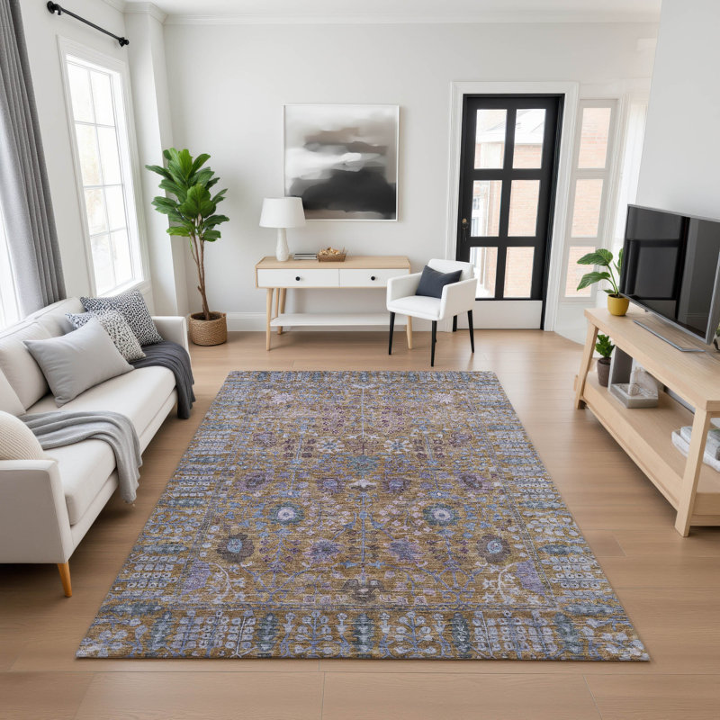 Tapis lavable à la machine de qualité supérieure Mayfield AMF2231, Brun, 2 pi 6 po x 3 pi 10 po