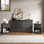 Ensemble de chambre à coucher 3 pièces, commode 6 tiroirs et tables de chevet