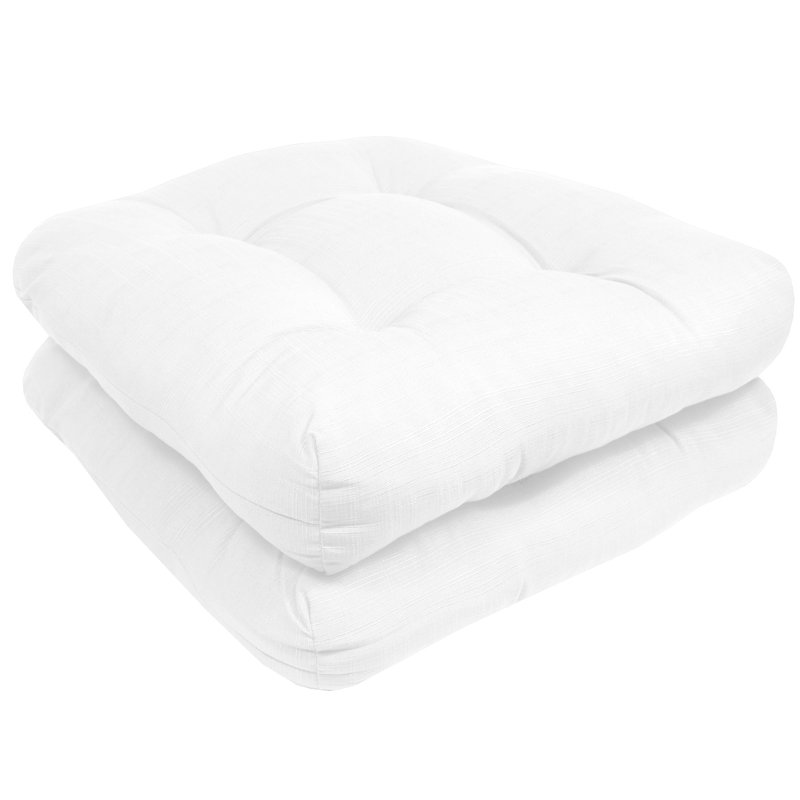 Coussins de siège de patio de Marina Marina, 2, Blanc