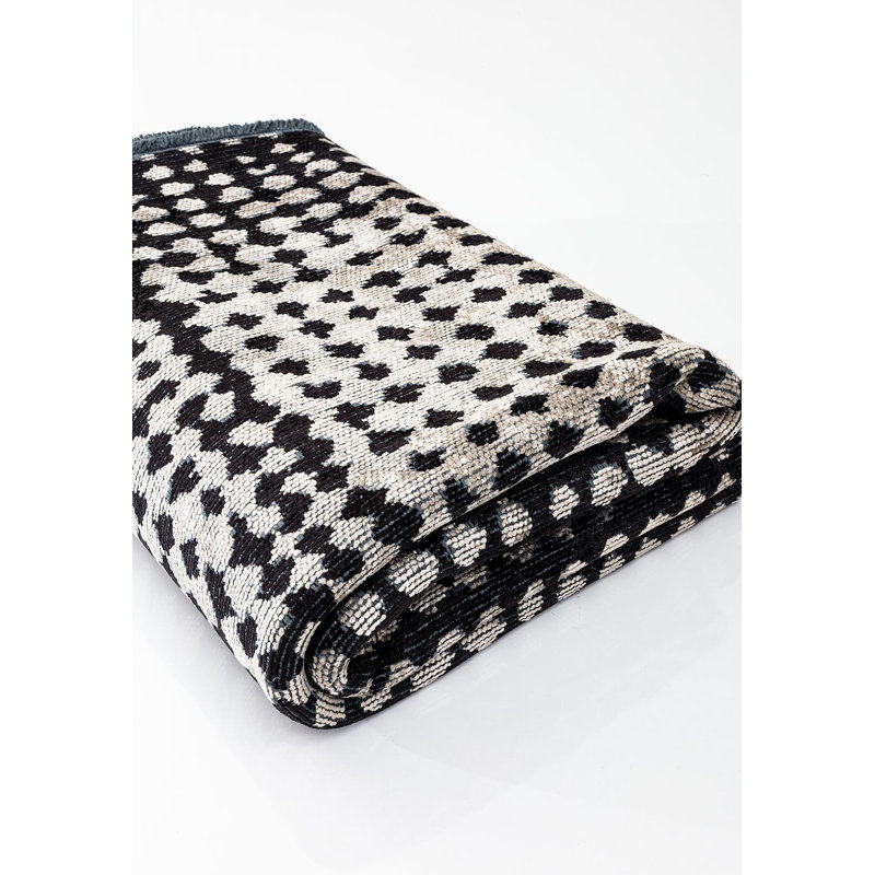 Besir Abstract Hand Loom Indoor / Outdoor Area Rug, Rectangle 7'10" x 9'10"