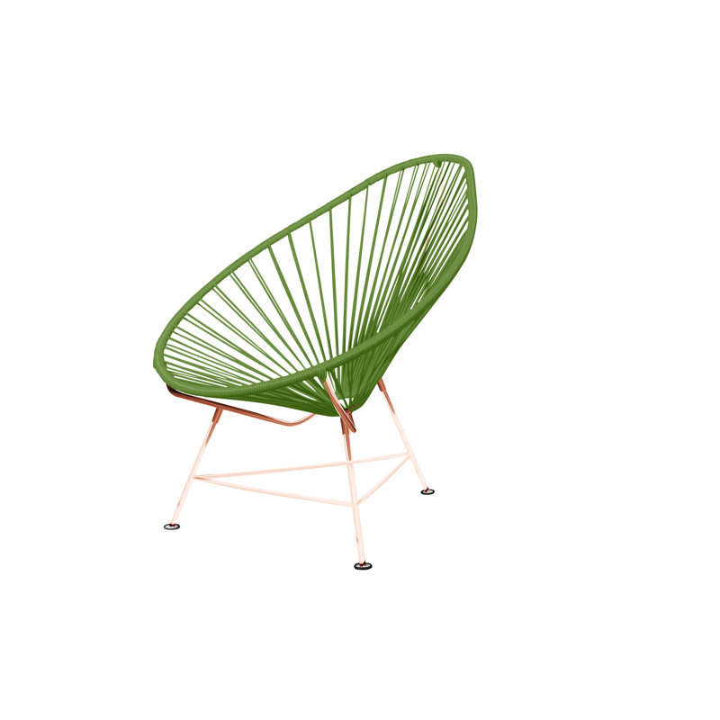 Chaise de jardin, Vert / Cuivre