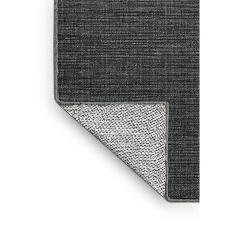 Machine Washable Solid Gray Area Rug, Runner 2' x 4'
