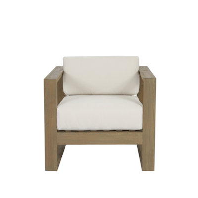 Coastal Teak Patio Chair with Sunbrella Cushions