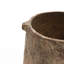 Grand vase cylindrique d'intérieur et d'extérieur en ciment brun 8,9 pouces Icaria