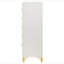 Commode blanche 5 tiroirs Chesney