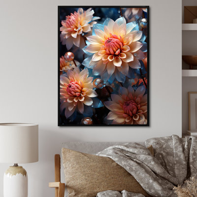 Meadow Chrysanthemum Charm - Floral & Botanical Canvas Art Print