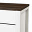 Armoire à chaussures autoportante avec 2 tiroirs rabattables - blanc et pour rangement dans le couloir