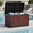 300 Gallon Waterproof Deck Box with Walnut Finish
