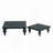 S/2 Black Wooden Square Risers