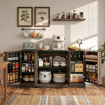 59.06'' Wide Sideboard With Door Shelves