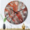 Détail d'un mur dans une mine de sel potassique - Horloge murale moderne