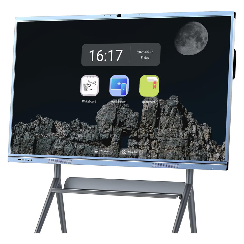 JYXCN Smart Board 65 pouces tableau blanc interactif tout-en-un, ordinateur à écran tactile avec double système et partage de nuage - Convient pour la salle de classe, le bureau et les présentations? (Comprend un support mural)