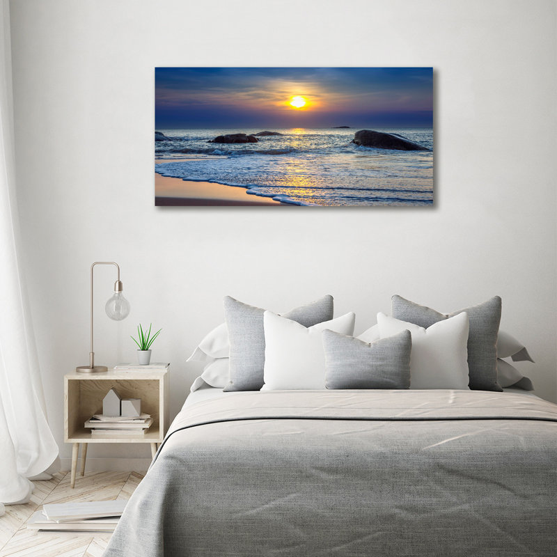 Sunset Sea - No Frame Print on Canvas