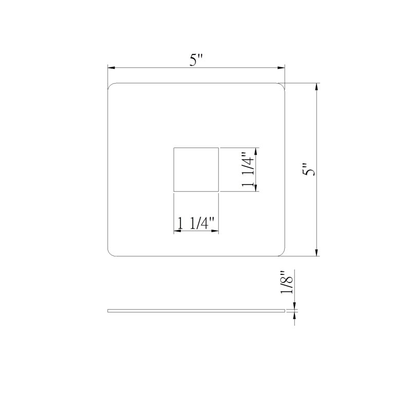 Outlet Cover Canopy, White