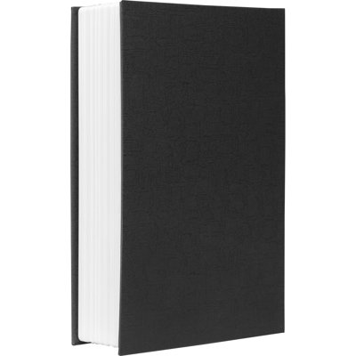 DICTIONARY BOOK LOCK BOX WITH KEY BLACK