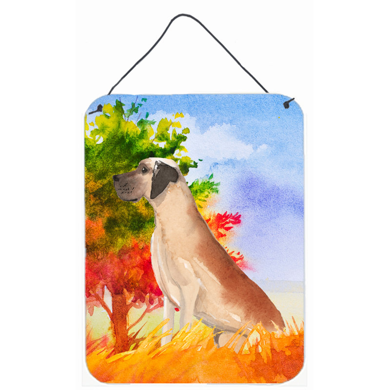 Modern Landscape & Nature Wall Decor on Metal, Great Dane