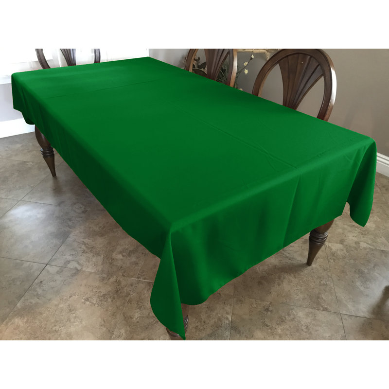 Driffield Solid Polyester Tablecloth, 76" L x 58" W, Valley Green