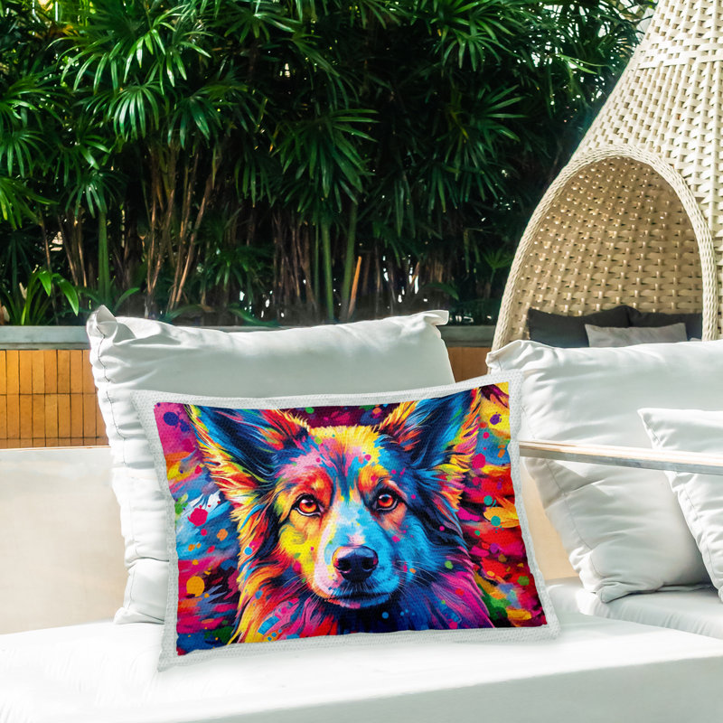 Abstract Outdoor Throw Pillow