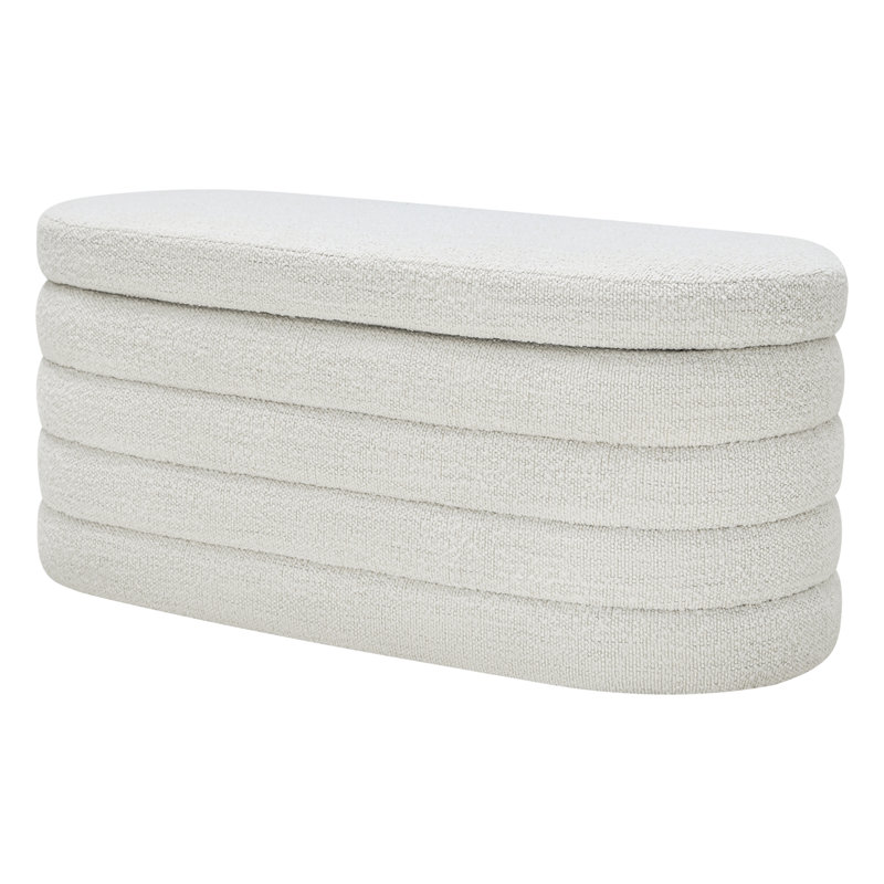 Banc de rangement rembourré en polyester Neroli