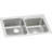 Lustertone 33" L x 22" W Double Basin Drop-In Kitchen Sink-22342337