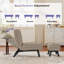  Chaise d'appoint rembourrée de 25,98 po de largeur avec dossier réglable et repose-pieds (ensemble de 3)-353944207-353944212