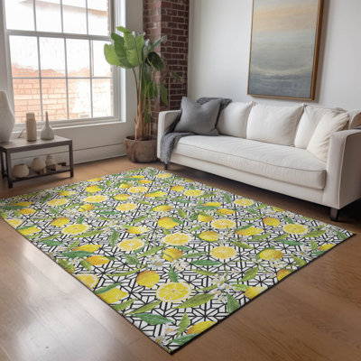 Tapis jaune de qualité supérieure lavable à la machine Bradenburg AMF160